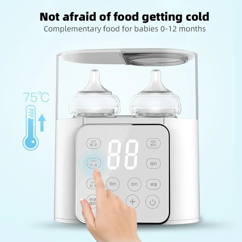 WarmNest™ 5-in-1 Baby Bottle Warmer & Sterilizer