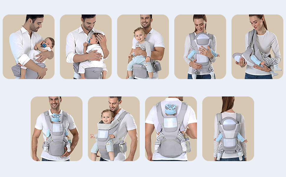 NestRide™ Ergonomic Hipseat Baby Carrier