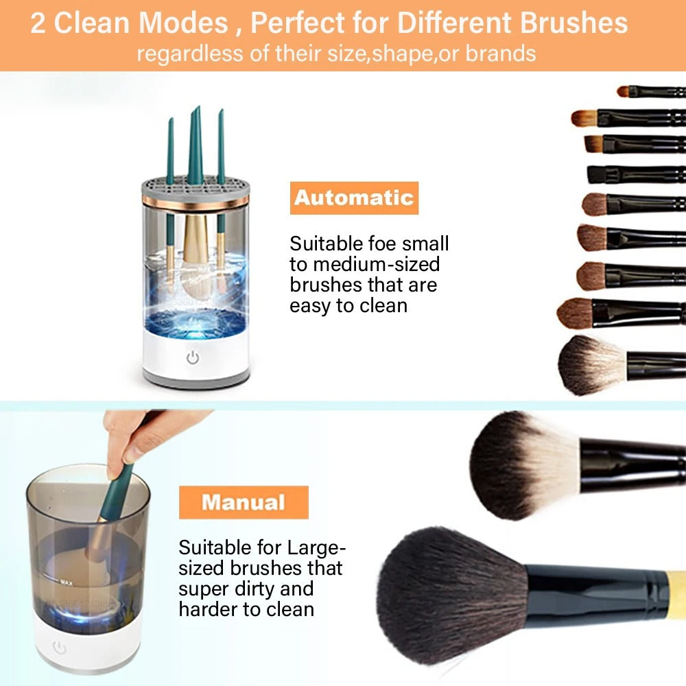 GlamSpin™ Automatic Makeup Brush Cleaner