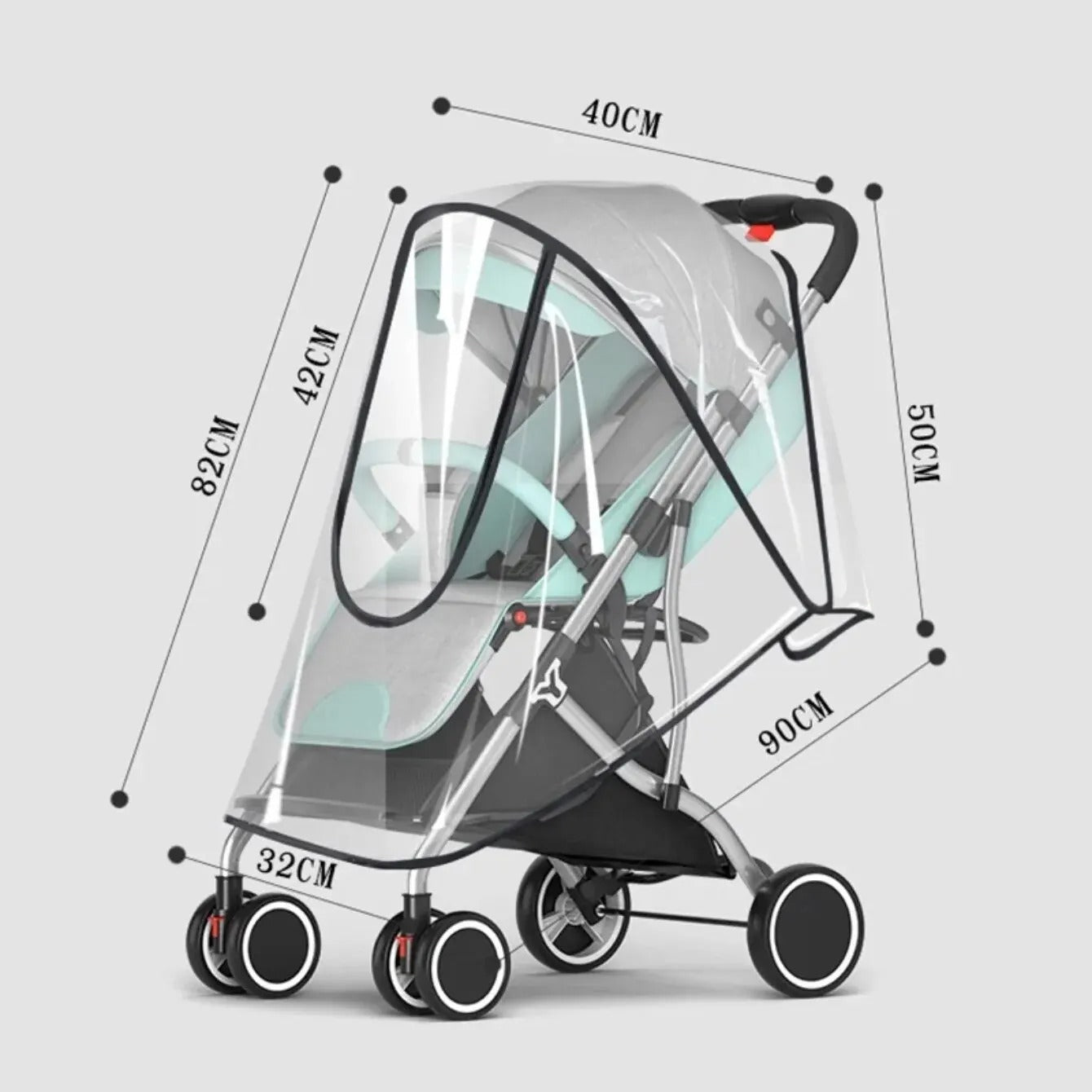 ClearShield™ Universal Pram Rain Cover